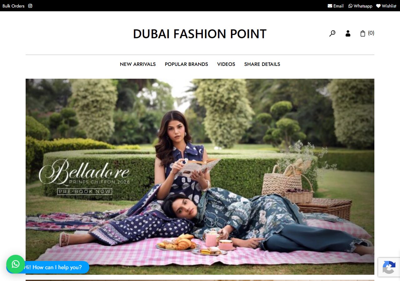 Dubai Fashion Point website screenshot